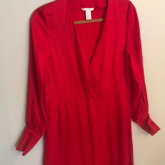 H&M Red Silky Dress - Picture 6 of 9